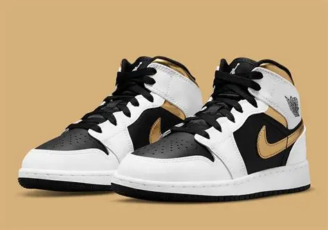 Gold Black And White Jordan 1 ,70-85%Off Clearance Website