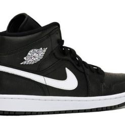 Jordan 1 Mid Black White Low Price In Stock
