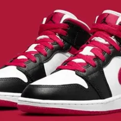 Jordan 1 Red And Black And White |New Style