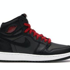 Jordan 1 Retro High Black Satin Gym Red ,66%Off Discount