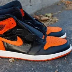 Orange White And Black Jordan 1 Online Store,100% Quality