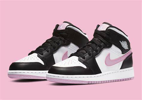 Pink White And Black Jordan 1 With Fashionable Styles