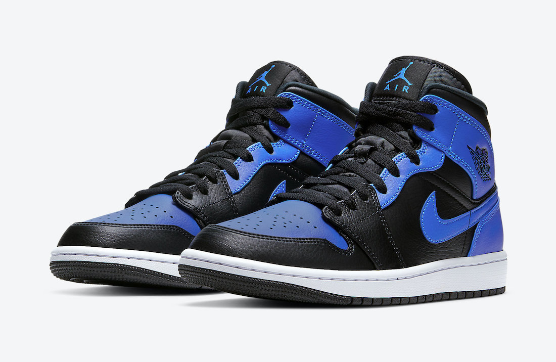 Air Jordan 1 Mid Black Hyper Royal |Attractive & Durable