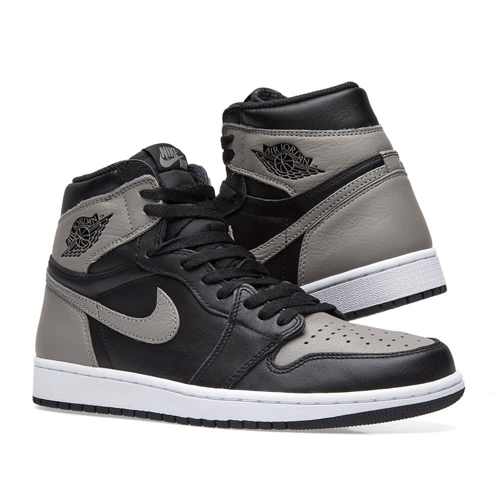 Grey White and Black Jordan 1 – Authentic Nike Air Sneakers