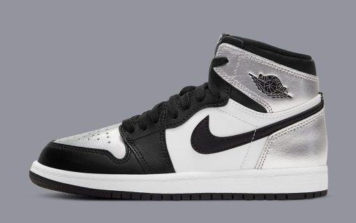 Jordan 1 Black and Silver – Authentic Retro High Tops