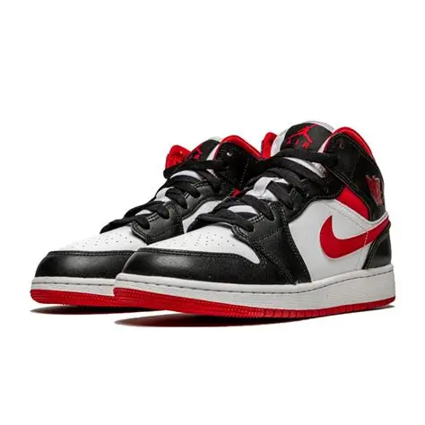 Jordan 1 Mid Gym Red Black White Cheap Sale,Buy Now
