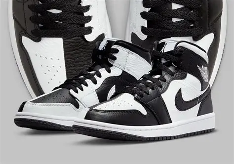 Jordan 1 Mid Black And White,Jordan Shoes ,60-78%Off