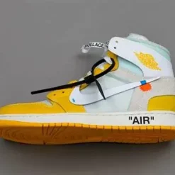 Off White Jordan 1 Yellow,Jordan Shoes ,75%Off Cheap Sale