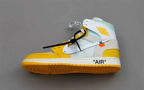 Off White Jordan 1 Yellow,Jordan Shoes ,75%Off Cheap Sale