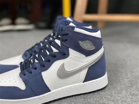 Navy Blue And White Jordan 1,Jordan Shoes ,80%Off