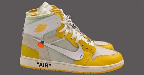 Off White Jordan 1 Canary Yellow, Shoes On Sale,Hot Seller