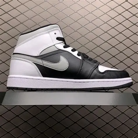 Air Jordan 1 Mid White Shadow,Jordan Shoes Free Shipping